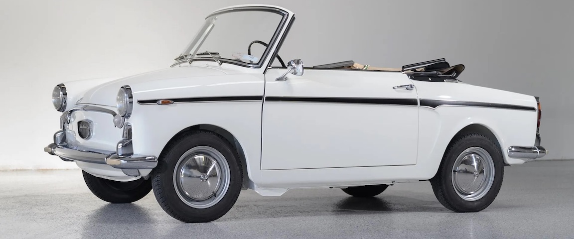 Autobianchi Bianchina Cabriolet o pequeno e elegante descapotável