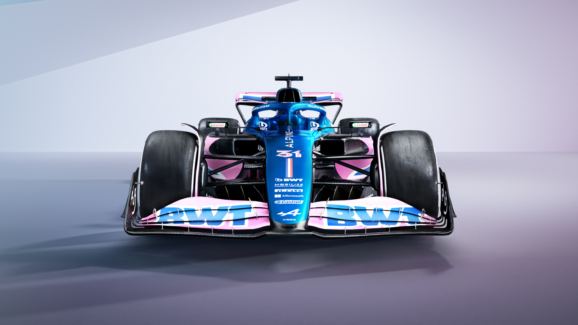 F1: Alpine apresenta carro 2022 em azul e rosa - Motor Show